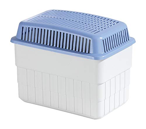 WENKO Feuchtigkeitskiller mit 1 kg Granulatblock, Raumentfeuchter, fasst bis zu 1,4 l Feuchtigkeit, laborgeprüft, nachfüllbar, reduziert Schimmel und Gerüche, Maße (BHT): 24x16x15 cm, grau/blau WENKO Feuchtigkeitskiller mit 1 kg Granulatblock, Raumentfeuchter, fasst bis zu 1,4 l Feuchtigkeit, laborgeprüft, nachfüllbar, reduziert Schimmel und Gerüche, Maße (BHT): 24x16x15 cm, grau/blau