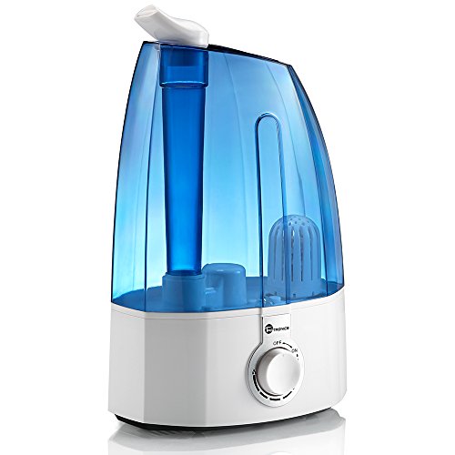 TaoTronics Ultraschall Luftbefeuchter mit Extrafeinen Keramikfilter 3,5L Humidifier Bedienung über Drehknopf zwei 360° drehbare Dampfdüsen Einstellbare Nebelmenge für Schlafzimmer TaoTronics Ultraschall Luftbefeuchter mit Extrafeinen Keramikfilter 3,5L Humidifier Bedienung über Drehknopf zwei 360° drehbare Dampfdüsen Einstellbare Nebelmenge für Schlafzimmer
