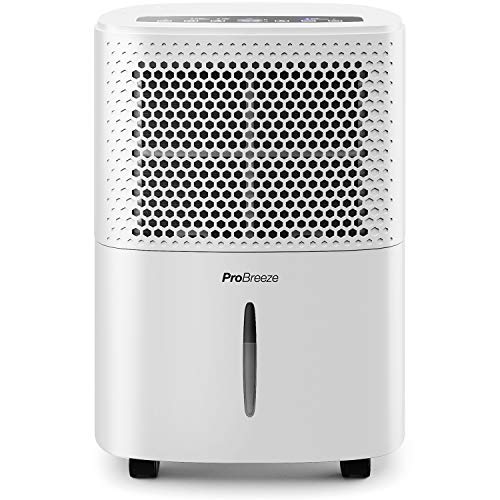 Pro Breeze Luftentfeuchter 12L in 24h Entfeuchtungsleistung - Raumgröße ca. 120m³ (~20 m²) - mit 3 Betriebsarten, Digitalanzeige, Ablaufschlauch, Timer - Gegen Feuchtigkeit, Schimmel Pro Breeze Luftentfeuchter 12L in 24h Entfeuchtungsleistung - Raumgröße ca. 120m³ (~20 m²) - mit 3 Betriebsarten, Digitalanzeige, Ablaufschlauch, Timer - Gegen Feuchtigkeit, Schimmel