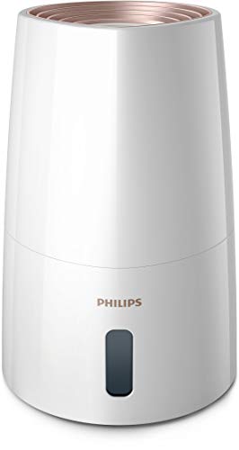 Philips Luftbefeuchter 3000 Serie HU3916/10 (bis zu 45m², hygienische NanoCloud-Technologie, leiser Nachtmodus, Automodus, 3 Liter Wasserbehälter) weiß