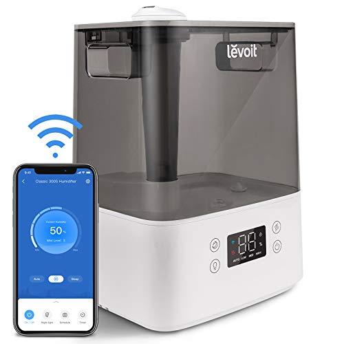 Levoit Ultraschall Luftbefeuchter 6L Wlan 60H Top-Füllung 26dB Humidifier mit APP & Alexa Steuerung, Auto & Schlafmodus, Ultra Leise Raumluftbefeuchter mit Aromatherapie für Baby Schlafzimmer bis 47m² Levoit Ultraschall Luftbefeuchter 6L Wlan 60H Top-Füllung 26dB Humidifier mit APP & Alexa Steuerung, Auto & Schlafmodus, Ultra Leise Raumluftbefeuchter mit Aromatherapie für Baby Schlafzimmer bis 47m²