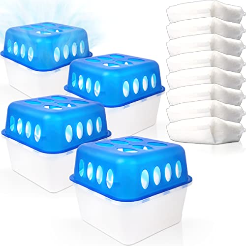 Stimo 4x Luftentfeuchter Box mit 8 Nachfüllpacks Raumentfeuchter Feuchtigkeits-Stopper mit Granulat - Beutel (4x Box + 8x Nachfüllpack 400g) Stimo 4x Luftentfeuchter Box mit 8 Nachfüllpacks Raumentfeuchter Feuchtigkeits-Stopper mit Granulat - Beutel (4x Box + 8x Nachfüllpack 400g)