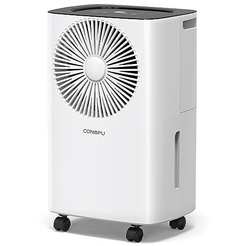CONOPU Luftentfeuchter 12L/Tag, Automatische Entfeuchtung, 24H-Timer, Kontinuierliche Entwässerung, Raumentfeuchter, Geeignet für den Wohnung/Keller, Luftentfeuchter Elektrisch, Gegen Feuchtigkeit CONOPU Luftentfeuchter 12L/Tag, Automatische Entfeuchtung, 24H-Timer, Kontinuierliche Entwässerung, Raumentfeuchter, Geeignet für den Wohnung/Keller, Luftentfeuchter Elektrisch, Gegen Feuchtigkeit